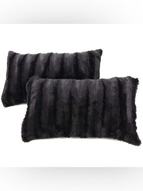 NEW Cheer Collection Faux Fur Throw Pillows